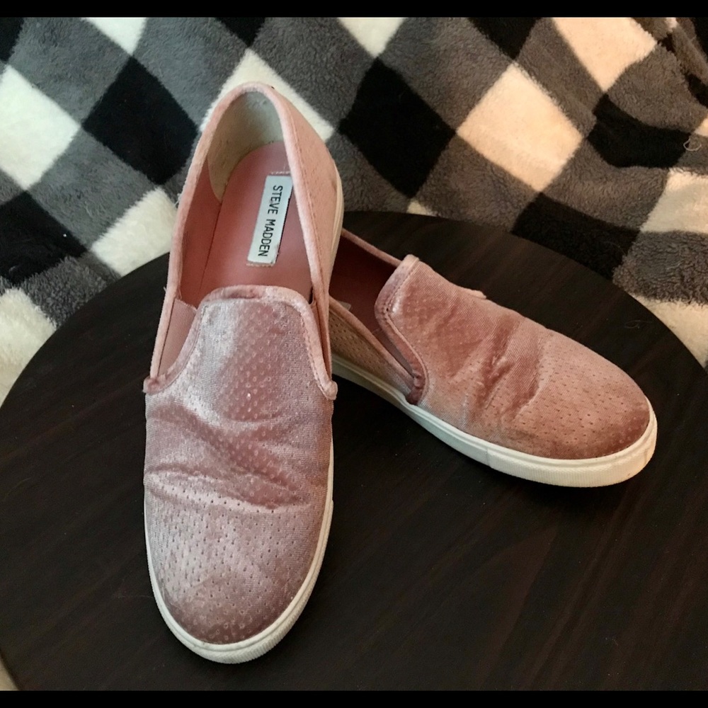 Steve Madden size 10, pink loafers